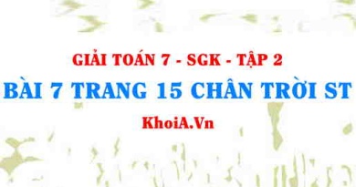 Bài 7 trang 15 Toán 7 Chân trời sáng tạo Tập 2